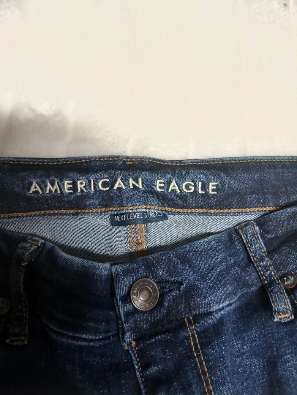 American Eagle Curvy Super High Rise Flare Jeans Size 16 - Picture 3 of 9